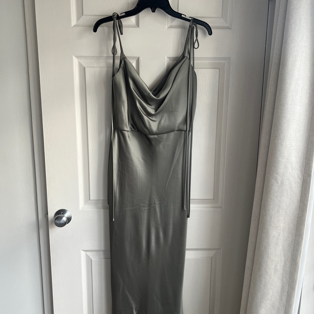 NWT Jenny Yoo Kat Midi Dress in Moss